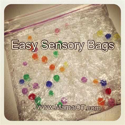 spy bag nature|how to make sensory bags.